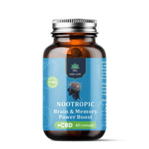 Medlife Nootropic Brain & Memory Power Boost with CBD - 60 Capsules