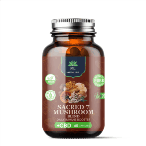 Medlife Sacred 7 Mushroom with CBD- 60 Capsules