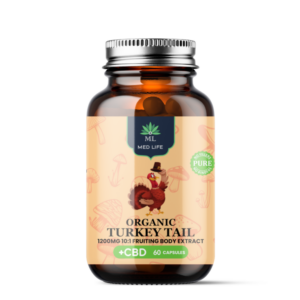Medlife Turkey Tail with CBD- 1200mg-60 Capsules
